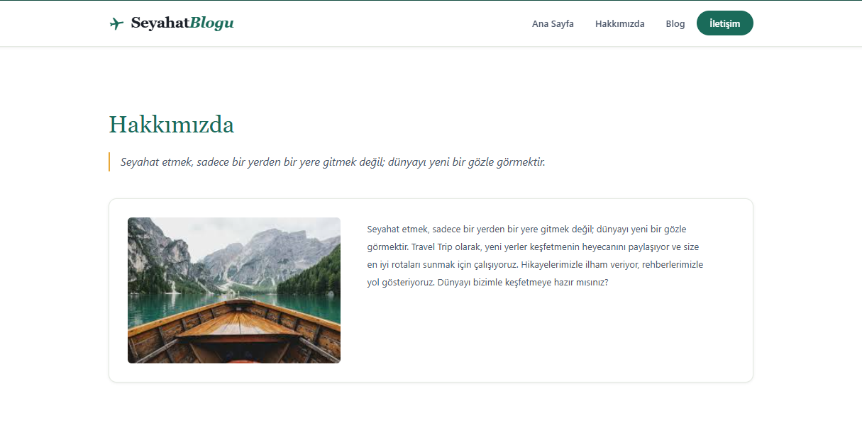 Seyahat Blogu /Travel Blog