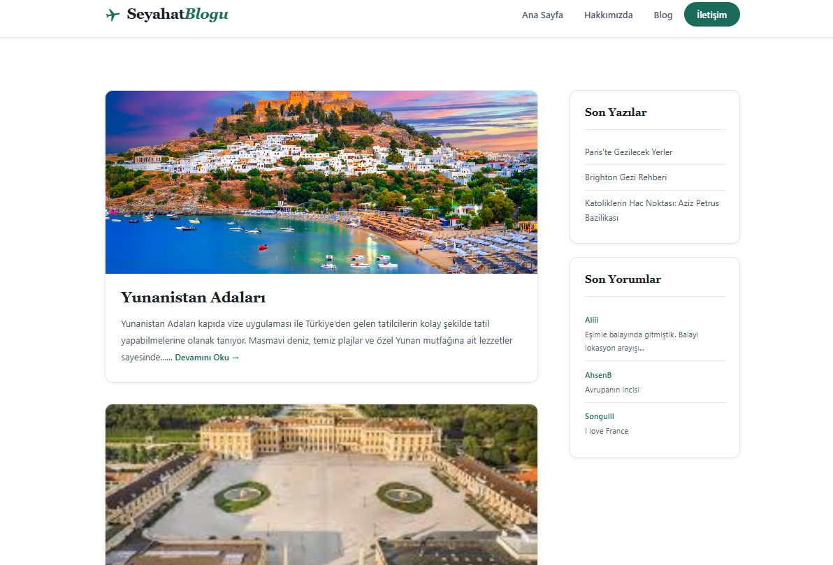 Seyahat Blogu /Travel Blog